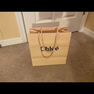 Authentic Chloe empty paper bag.  11x12